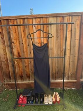 Trendyol Navy Blue Slip Dress with Cowl Neck